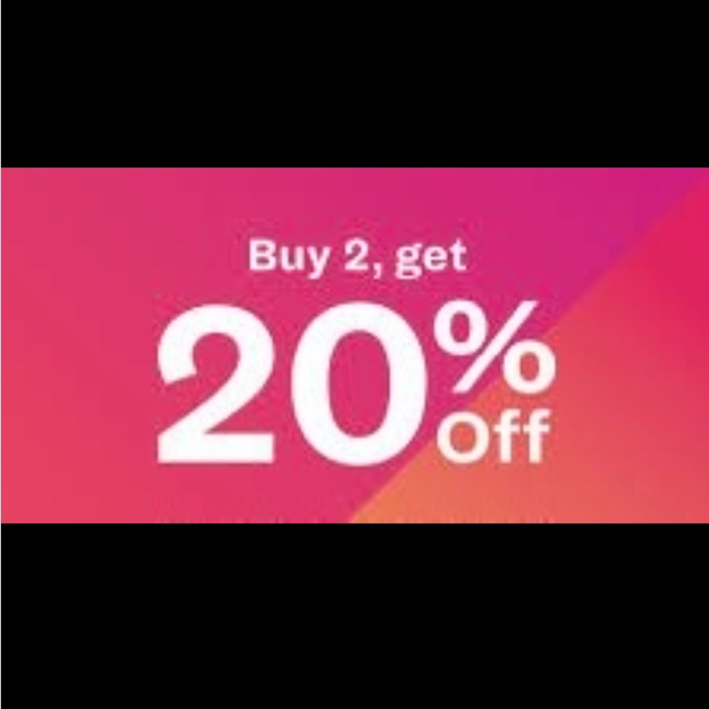 20% off 2 items or more!